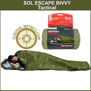 SOL Escape Bivvy TACTICAL Breathable Survival Sleeping Bag - Olive Drab