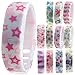 Padgene 11 Pieces Floral Wrist Watch - Silicone Rubber Gel Jelly Unisex Adjustable Bracelet, Digital Band