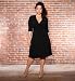 Plus Size Legacy Wrap Dress (2x, Black Noir)