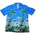 Top Quality Blue Cocktail Hawaiian Aloha Shirt