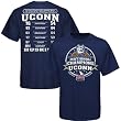 Connecticut Huskies (UConn) 2009 NCAA Women's Basketball National Champions Youth Navy Blue Playoff Schedule T-shirt