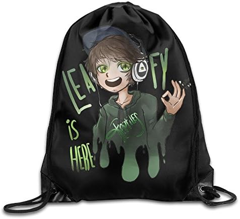 ZHUN LeafyIsHere Drawstring Backpack Easy To Carry Backpack