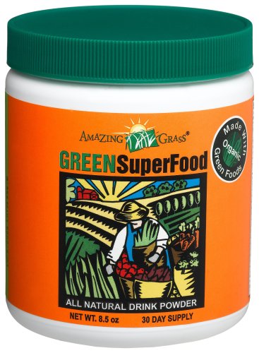 Amazing Grass All Natural Drink Powder, Green Superfood, 8.5-Ounce Container