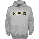 Nike Michigan Wolverines Ash Youth Hoody Sweatshirt