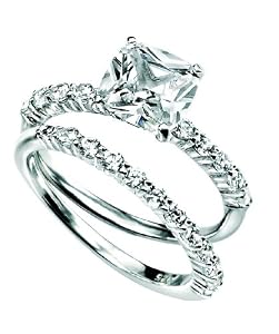 Elements R2753C 54 - Anillo de mujer de plata con circonitas (talla: 14)