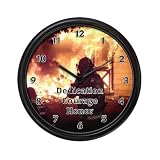 Firefighter Dedication Courage Honor Wall Clock