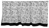 Tadpoles Toile Window Valance, Black