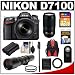 Nikon D7100 Digital SLR Camera & 18-105mm VR DX AF-S Zoom Lens (Black) with 70-300mm VR Lens + 500mm Tele Lens + 32GB Card + Battery + Backpack + Accessory Kit