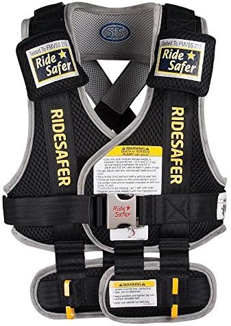 RideSafer Type 3 GEN3 Travel Vest - Black/Grey - Large by RideSafer