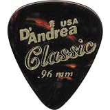D'Andrea 351 Vintage Celluloid Picks One Dozen, Shell .46MM