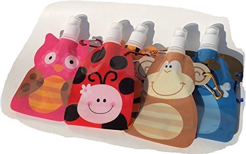 Kids Colorful Re-usable Foldable Tap Water Bottles (brown)