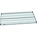 Nexel Wire Shelf, Green Epoxy Finish, 18"W x 24"L