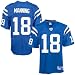 Indianapolis Colt Jerseys : Reebok NFL Equipment Indianapolis Colt #18 Peyton Manning Royal Blue Youth Premier Tackle Twill Jersey