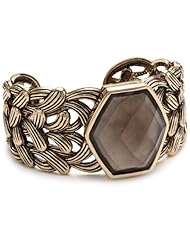Barse "Caraway" Bronze Smoky Quartz Cuff Bracelet