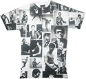 Bruce Lee Image Montage White T-Shirt Tee