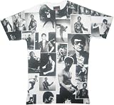 Bruce Lee Image Montage White T-Shirt Tee