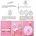 Wisehands 12 Pieces Tissue Pom Poms for Bachelor Bridal Party, Baby Shower, Wedding Decorations, Birthdays, Valentines- (White & Pink)