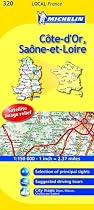 Cote-d'Or, Saone-et-Loire (Michelin Local Maps)