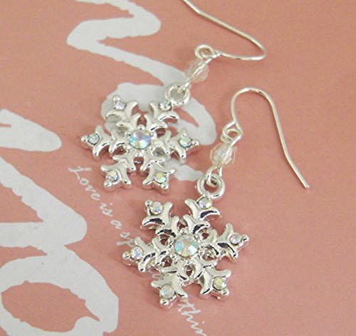 Caetle(TM)Cute Snow White Christmas Earrings