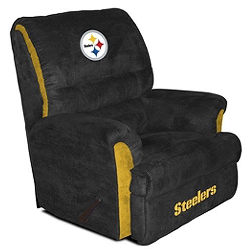 Buy Pittsburgh Steelers NFL Team Logo Big Daddy Recliner by Baseline Sports