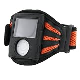 Deluxe ArmBand for iPod Gen3 Nano, Orange / Black