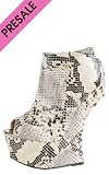 Asassyn Heel Less Sculpted Booties SNAKE