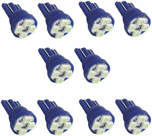 AS Vision AS-T10-5050-4SMD B-5PK LED Car Lights Bulb (Blue) (10 Pack)