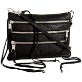 Rebecca Minkoff Three-Zip Rocker Cross-Body