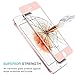 SUPTMAX iPhone SE Screen Protector, iPhone SE 5S Glass Screen Protector Edge to Edge [9H Hardness][Scratch-Resistant] Apple iPhone SE/5/5S/5C Tempered Glass (iPhone SE, Rose Gold)
