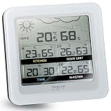Oregon Scientific Multi-Room Indoor-Climate Monitor w/Atomic Clock plus Weather Forecaster - RMR500A