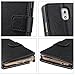 ULAK Note 3 Case, Galaxy Note 3 Case - Flip Wallet Case Stand Premium PU Leather Cover Protective Skin for Samsung Galaxy Note 3 N9000 w/Magnetic Closure and Credit Card ID Holders (Black)