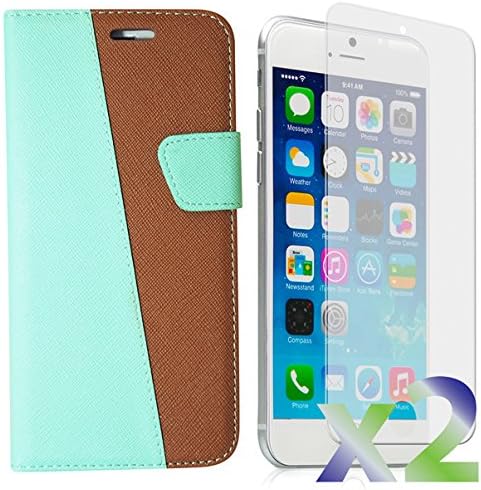 Exian Multifunctional Cell Phone Case for iPhone 6 - Retail Packaging - Green