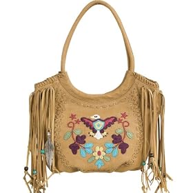 Scoop Top Tote Bag by Lou-ella, Big Sky Collection in Butterscotch