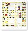 Broadway Boogie Woogie by Piet Mondrian 26.5"x26.5" Art Print Poster