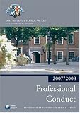 Professional Conduct 2007-2008 (Blackstone Bar Manual)