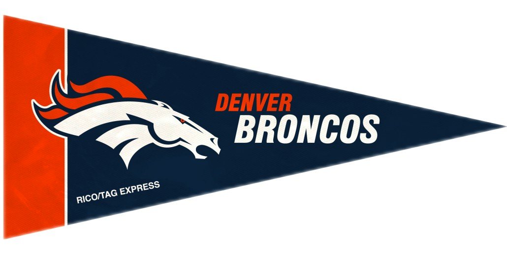 Amazon.com : Denver Broncos NFL Mini Pennants - 8 Piece Set ...