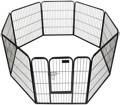 Pet Playpen Panel Heavy Duty Dog Cat Exercise Pen Fence (40" H x 31" W)
