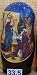 Russian Hand Made Nesting Doll Virgin Mary and Three Magi 5 Pcs / 7in Tall Item #33.5