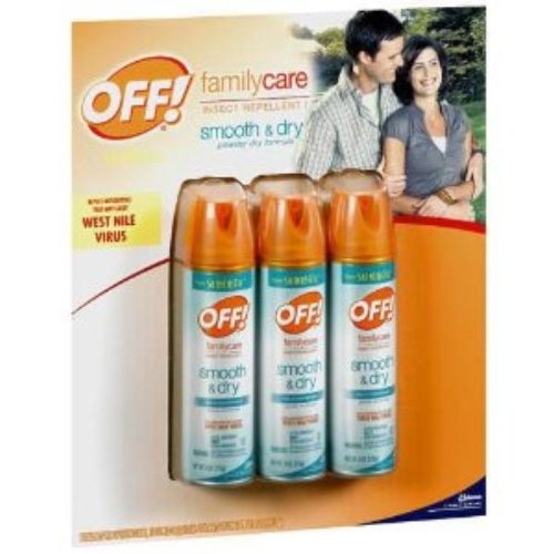 Off! Smooth & Dry Insect Repellent, 4oz (3 Pack)