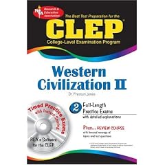 CLEP Western Civilization II w/CD-ROM (REA): 1648 to the Present (REA Test Preps)