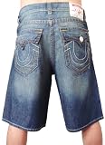 New True Religion Buddha Mens Pacific Denim Jeans Shorts, TMS13PA