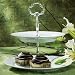 2 TIER PORCELAIN PLATES SERVER