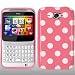 from AIO AIO Polka Dots Gel Case For HTC ChaCha With Film - Baby Pink