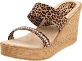 Sbicca Womens Vixen Animal Wedge Sandal