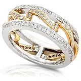3/4ctw Round Diamond Ring in 14k Two-Tone Gold (G-H/I1-I2)