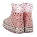Polka Dot L Reusable Waterproof Guard Slip-resistant Women Girls Shoes Cover