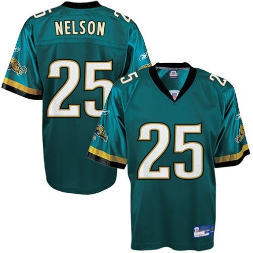 Reebok Jacksonville Jaguars Reggie Nelson Teal NFL Equipment Replica Jersey