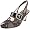 Anyi Lu Women's Tessa Slingback Sandal,Black Lace,36 EU/6 B US