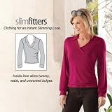AsWeChange Slimfitters Collared Wrap Top at AsWeChange
