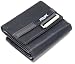 GENUINE REEBOK BLACK NYLON / VINYL LEATHER LIKE BIFOLD WALLET WITH COIN POUCH AND FLIP UP ID / CREDIT CARD HOLDERS